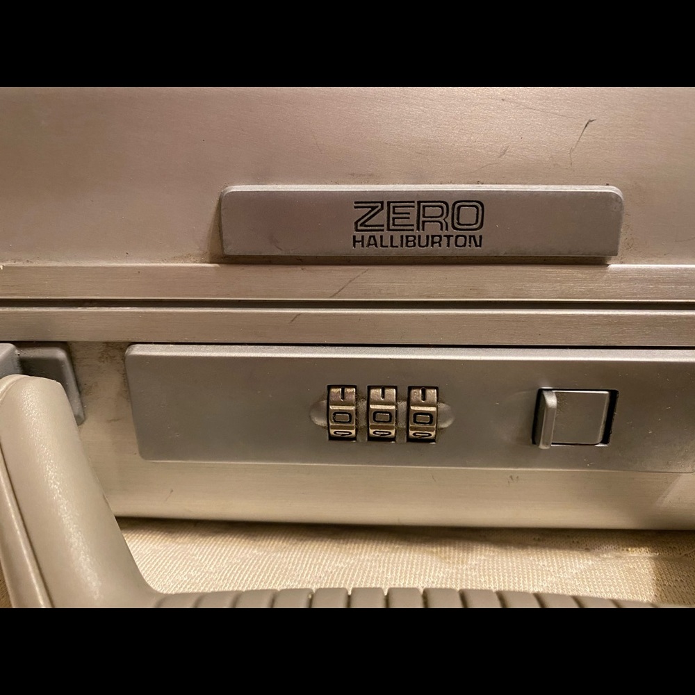Zero Halliburton Aluminum Briefcase